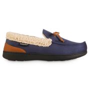 Isotoner Mens Vincent Moc Slipper Navy Blue XXL B4HP