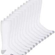 Club Room Mens Over The Calf Socks – 12-Pack White ONE SIZE B4HP