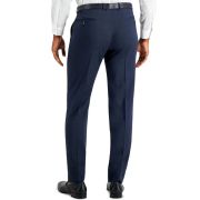 AX Armani Exchange Mens Slim-Fit Wool Suit Pants Blue Shaddow Box 32×30 B4HP