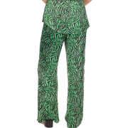 MICHAEL MICHAEL KORS Women’s Zebra-Print High-Slit Pants M Spring Green B4HP