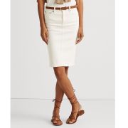 Lauren Ralph Lauren Women’s Denim Skirt White Wash 14 B4HP