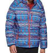 Club Room Men’s Stretch Hooded Puffer Jacket Paw XL B4HP