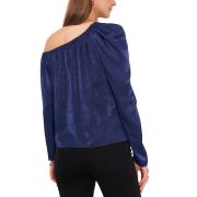 Vince Camuto Women’s Asymmetric Pleated Top Navy B4HP