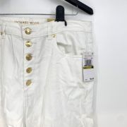 MICHAEL MICHAEL KORS Women’s Selma Button-Fly Cropped Jeans Gold Buttons 16 B4HP