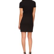 Michael Kors Women’s Ruched-Front Mini Dress Black M B4HP