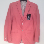 Lauren Ralph Lauren Blazer Size 40R Red Linen UltraFlex Classic Fit $295 B4HP