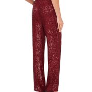 VINCE CAMUTO Women’s Pull-On Sequined Flared Pants Dark wine Size Large B4HP