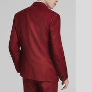 Bar III Men’s Red Solid Slim-Fit Blazer Sport Coat Suit Jacket 42L B4HP