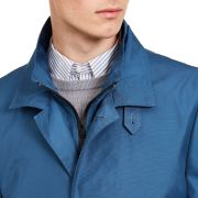 Calvin Klein Men’s Slim-Fit Modern Raincoat Blue 42L B4HP