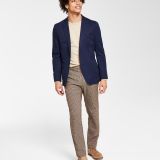 Bar III Men's Slim-Fit Navy Solid Knit Suit Jacket Sports Coat Navy B4HP $295