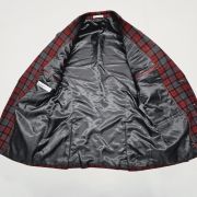 Bar III Men’s Slim-Fit Plaid Suit Jacket Red/Grey 36R B4HP $425