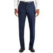 AX Armani Exchange Mens Slim-Fit Wool Suit Pants Blue Shaddow Box 32×30 B4HP