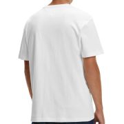 Tommy Hilfiger Men’s Tommy Badge Embroidered Logo T-shirt White S B4HP