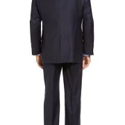 Hart Schaffner Marx Mens Chicago Classic Fit Worsted Wool 2 piece Suit Navy B4HP