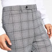 Alfani Men’s Slim-Fit Black & White Pattern Suit Separate Pants B4HP
