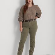 Lauren Ralph Lauren Plus Size Mid-Rise Corduroy Pants B4HP