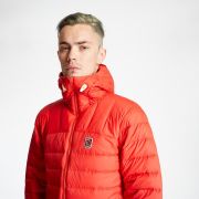 FJÄLLRÄVEN Expedition Pack Down Hoodie M Puffer Jacket Size XL True Red B4HP