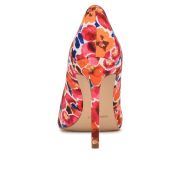 Nine West Womens Tatiana Pointy Toe Pumps Pink Floral 5M B4HP