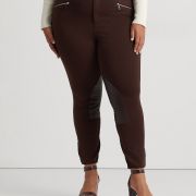 Lauren Ralph Lauren Women’s Plus Size Faux-Leather Pants Circuit Brown 2X B4HP
