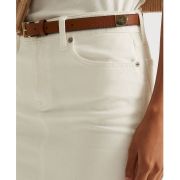 Lauren Ralph Lauren Women’s Denim Skirt White Wash 14 B4HP