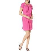 Michael Kors Women’s Chain Cocktail Daytime Sheath Dress Pink L B4HP