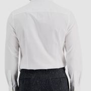 Club Room Men’s White Slim-Fit Long-Sleeve Dress Shirt L 16-16.5 B4HP