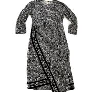 Michael Kors Women’s Zebra-Print Asymmetrical MIDI Dress Black / White B4HP