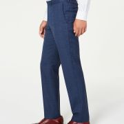 DKNY Men’s Modern Fit Stretch Plaid Suit Separate Pants Blue 36×32 B4HP $225
