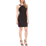 MICHAEL KORS Women's Black Chain Sleeveless Sheath Dress B4HP