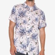 Zeegeewhy Men's Party Beach rayon Button-Down Shirt MSRP $79 2 Prints