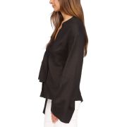 MICHAEL Michael Kors Women’s Tied Kimono-Sleeve Blouse Black XL B4HP