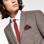 Bar III Men’s Skinny-Fit Check Suit Jacket Sport Burgundy/black Check 36S B4HP