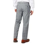 Sean John Mens Classic-Fit Patterned Suit Pants Grey 40×32 B4HP