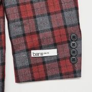 Bar III Men’s Slim-Fit Plaid Suit Jacket Red/Grey 36R B4HP $425