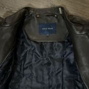 COLE HAAN Men’s Lambskin Leather Moto Jacket In Java Size Medium B4HP $695