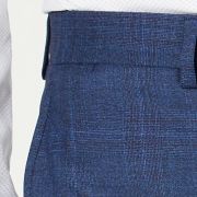 DKNY Men’s Modern Fit Stretch Plaid Suit Separate Pants Blue 36×32 B4HP $225
