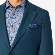 Tallia Men’s Classic-Fit Wool Suit Separate Jacket Dark Teal 40S B4HP
