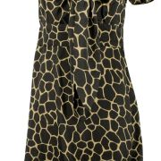 Michael Kors Women’s Giraffe-Print Tie Cutout Dress Khaki 6 B4HP