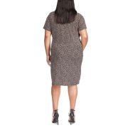 MICHAEL Michael Kors Women’s Unlined Frontside Pullover Dress Beige 1X B4HP