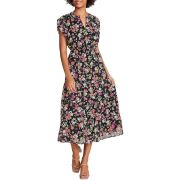 Steve Madden Women’s Leigh Floral V Neck Summer Midi Dress XS B4HP