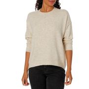 Vince Camuto Women’s Front Seam Heather Long Sleeve V Neck Sweater S B4HP