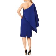 Aidan Mattox Women’s Blue One Shoulder Cocktail and Party Dress Size 6 B4HP