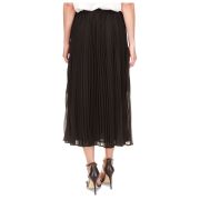 MICHAEL MICHAEL KORS Womens Black Lined Elastic Waist Pull-on Midi Skirt B4HP