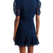 Aqua Women’s Crochet Short V-Neck Mini Dress XS B4HP
