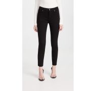 Good American Women’s Good Legs Crop Jeans in Black Size 6/28 Inseam 27 B4HP