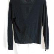 Z Supply Women’s Twist Neckline Ribbed Knit Blouse Shirt Black B4HP