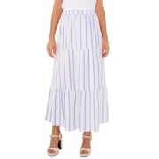 Vince Camuto Women’s Siesta Stripe Tiered Skirt Blue S B4HP