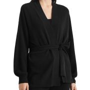 Lauren Ralph Lauren Washable Belted Cashmere Cardigan Black L B4HP