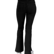 Indigo Rein Juniors Side-Slit High-Rise Bootcut Jeans Black Sz 11 29×31 B4HP