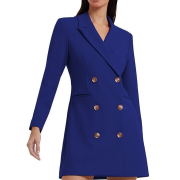 French Connection Women’s Prince Rocks Whisper Blazer Dress Blue Size 2 B4HP